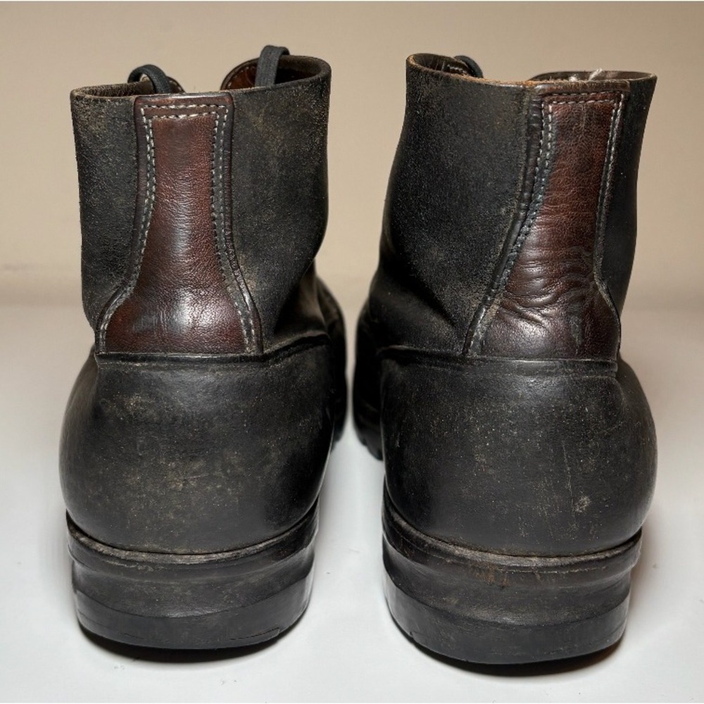 Vintage 80s Military Leather Boots Veltheim Mountaineering Swiss | Size 8 (26cm) - Picture 5 of 9